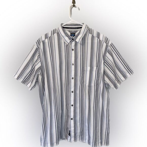 Kuhl Men’s XL Recycled Polyester Organic Cotton Blend Short Sleeve Button Up - Picture 1 of 3